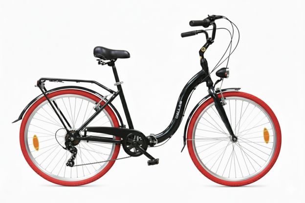 Rower Dallas Składak Alu 26" 7spd czarno-czerwony - DALLAS BIKE zdjęcie 1