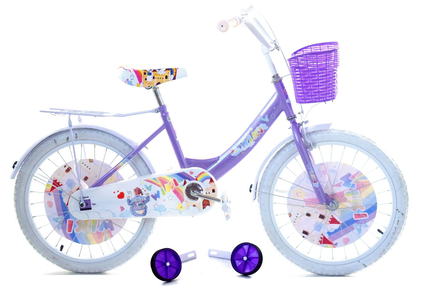 Rower dziecięcy Wiki 20" - Fioletowy zdjęcie 1