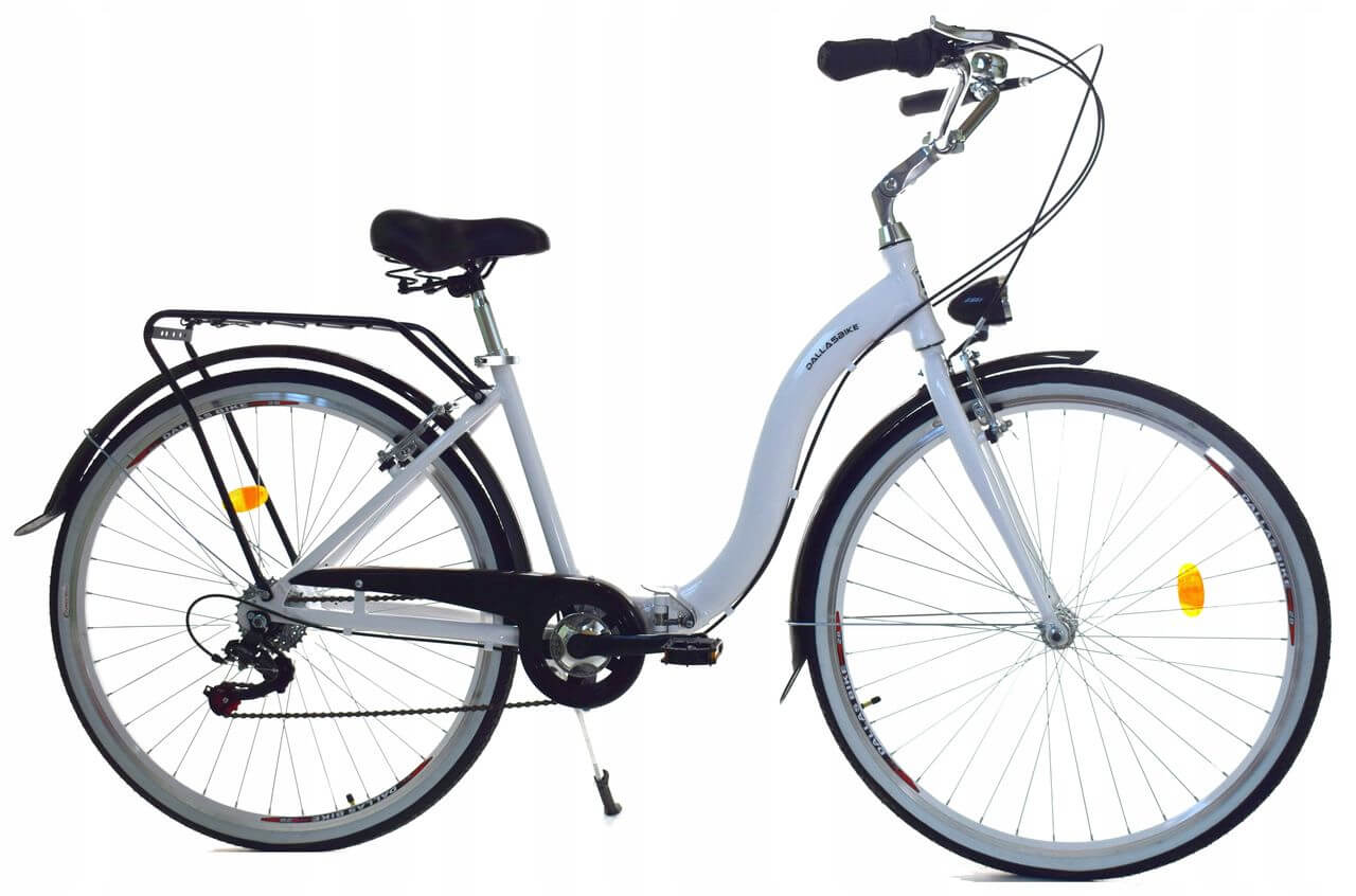 Rower Dallas Składak Alu 28" 7spd biało-czarny - DALLAS BIKE zdjęcie 1