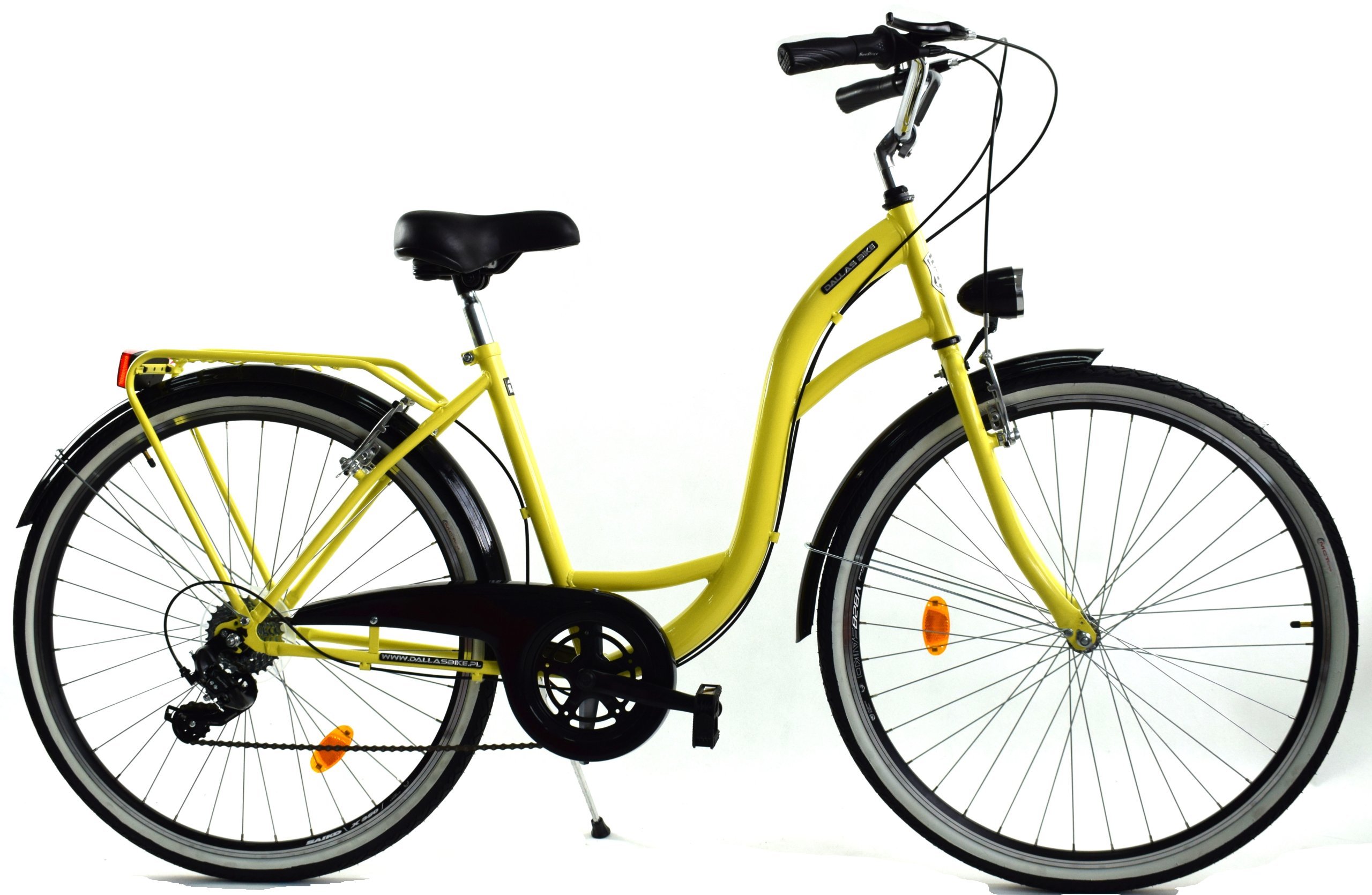Rower Dallas City 26" 7spd - żółty z czarnym zdjęcie 1
