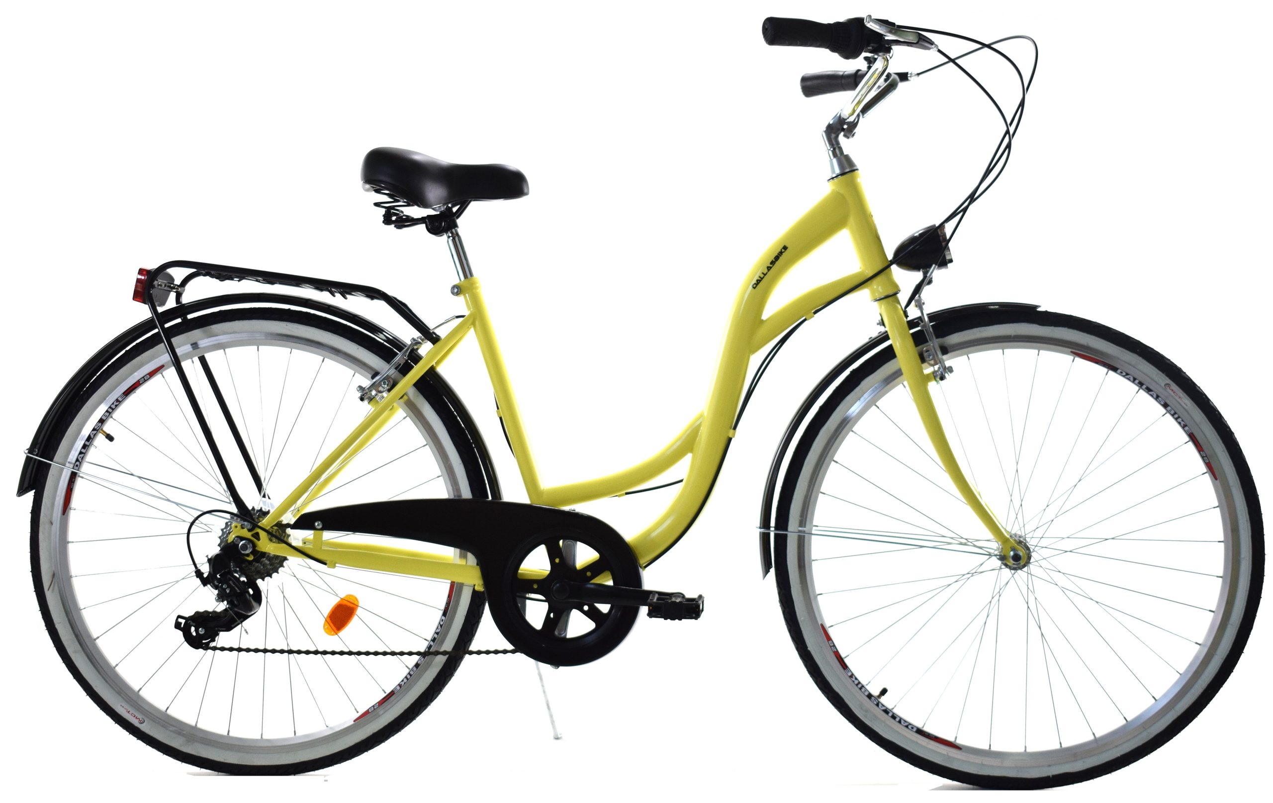 Rower Dallas City 28" 7spd - żółty z czarnym zdjęcie 1