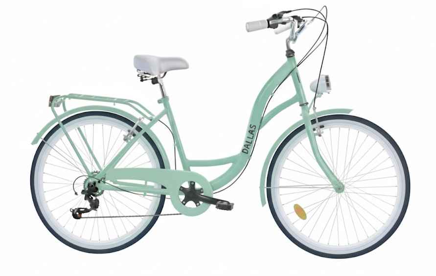 Rower Dallas City Junior 24" 6spd mięta - DALLAS BIKE zdjęcie 1