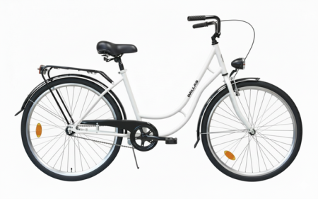 Rower Miejski Dallas Retro 26" 1spd biały z czarnym - DALLAS BIKE zdjęcie 2