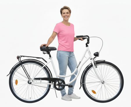 Rower Miejski Dallas Retro 26" 1spd biały z czarnym - DALLAS BIKE zdjęcie 1