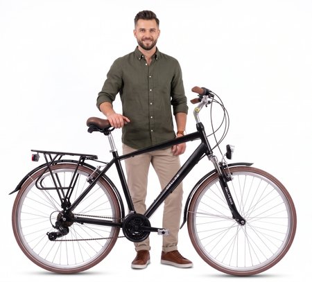 Rower Dallas City Trekking Alu Men 28