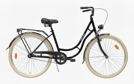 Rower Miejski Dallas Retro 26" 1spd czarny z kremem - DALLAS BIKE zdjęcie 2
