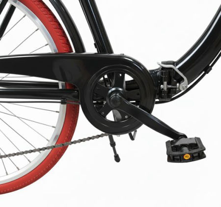 Rower Dallas Składak Alu 26" 7spd czarno-czerwony - DALLAS BIKE zdjęcie 2