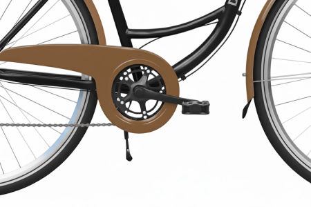 Rower Miejski Dallas City 28" 7spd czarno-brązowy - DALLAS BIKE zdjęcie 2