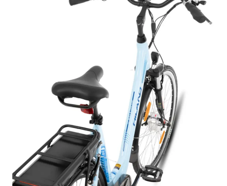 Karida - Hiland Rower elektryczny 28" 7 biegów Shimano - jasno niebieski - Hiland zdjęcie 4