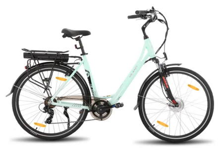 Karida - Hiland Rower elektryczny 28" 7 biegów Shimano - Miętowy - Hiland zdjęcie 1