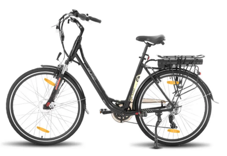 Karida - Hiland Rower elektryczny 28" 7 biegów Shimano - czarny - Hiland zdjęcie 4