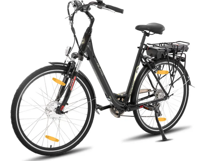 Karida - Hiland Rower elektryczny 28" 7 biegów Shimano - czarny - Hiland zdjęcie 1
